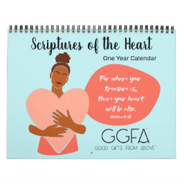 Calendário Escrituras do Cristão da Mulher do Coração