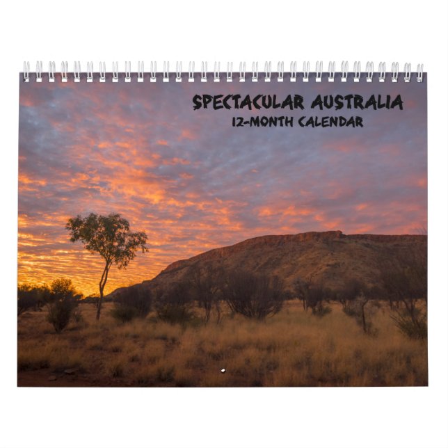 Calendário espectacular da paisagem de Austrália - (Capa)