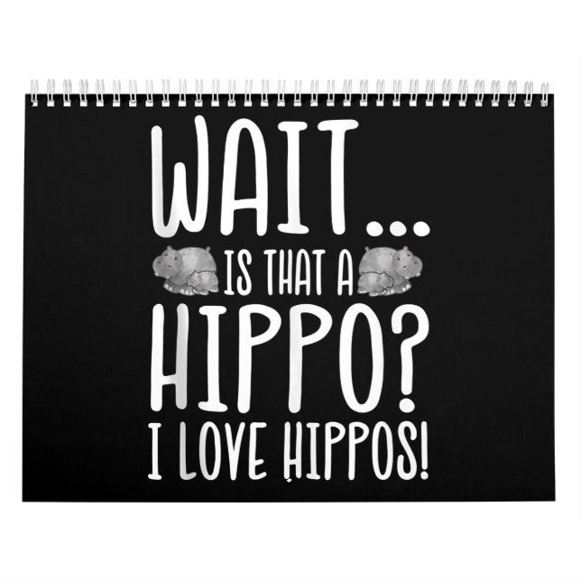 Calendário Espera, Isso É Um Hippo? Eu Amo Hippos! (Capa)