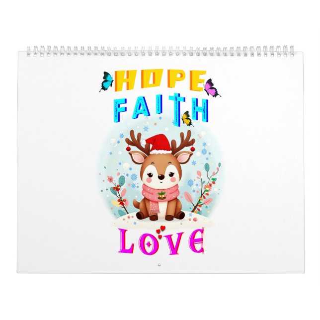Calendário Esperança Fé Amor (Capa)