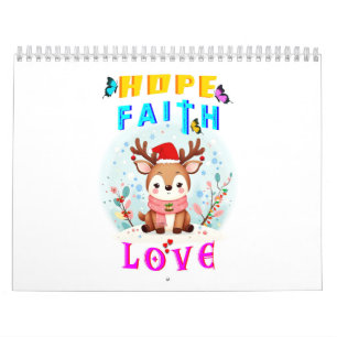 Calendário Esperança Fé Amor