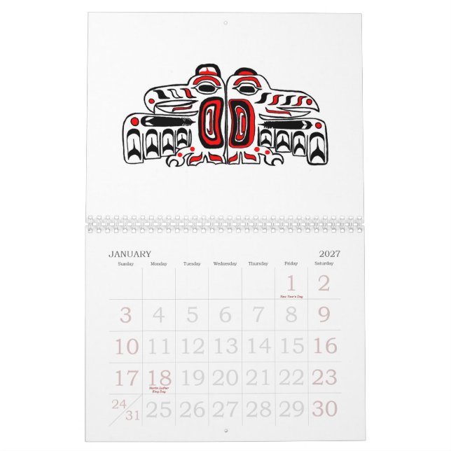 Calendário Espírito da costa oeste   2013 (Jan 2027)