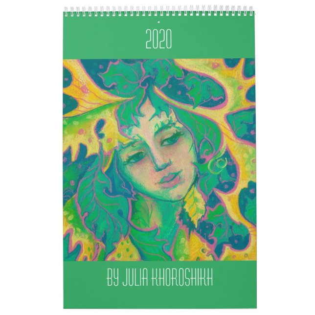 Calendário Espíritos da Nature Fantasy Art de Julia Khoroshik (Capa)