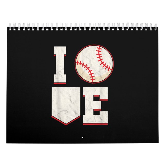 Calendário Esporte Softball em Bateria de Basebol Pitcher (Capa)