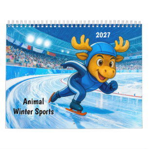 Calendário Esportes de Inverno dos Animais