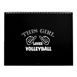 Calendário esta garota adora vôlei