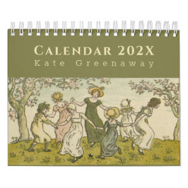 Calendário Estações Antigas por Kate Greenaway Grinaldas de F