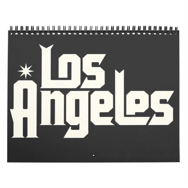 Calendário Estilo da rua Los Angeles Retro Urban Design (Capa)