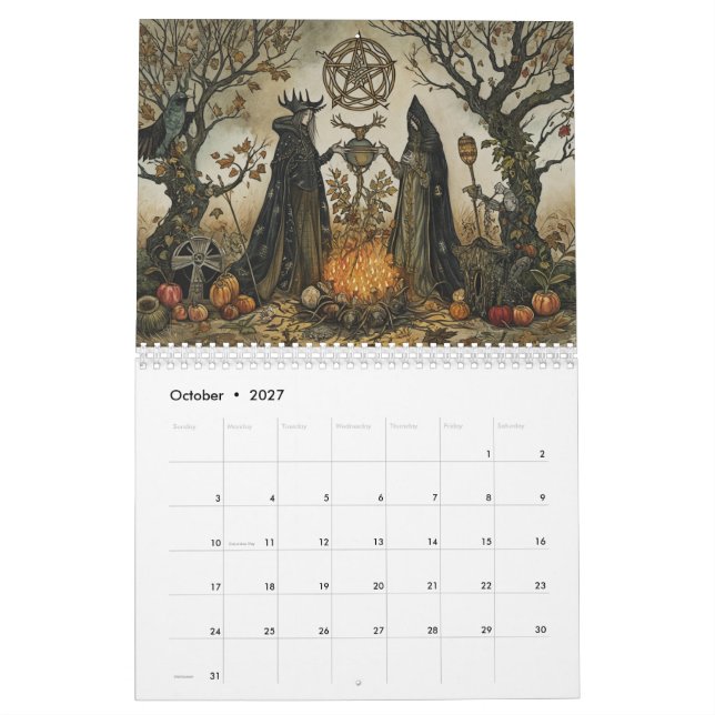 Calendário Estilo Pagão (Out 2027)