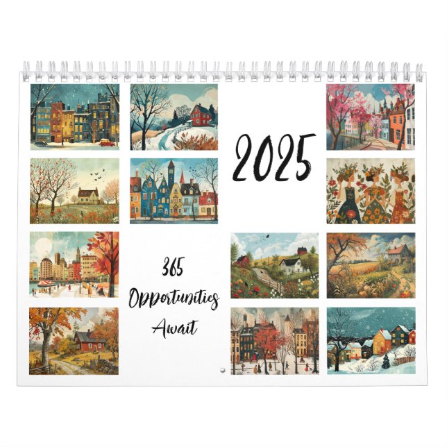 Calendário Estilo Scandi 2025 (Capa)