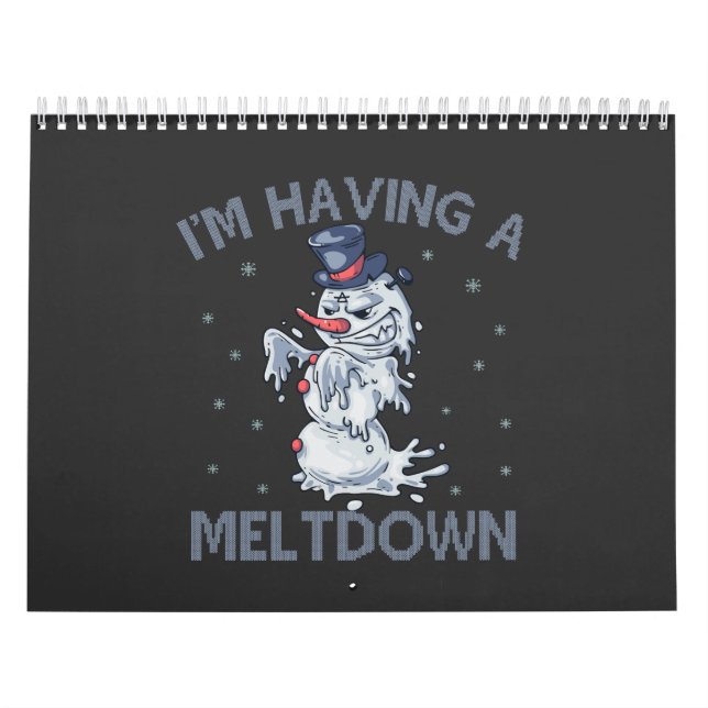 Calendário Estou a ter um Snowman Feliz Natal. (Capa)