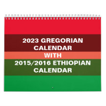 Calendário etíope e calendário gregoriano 2023
