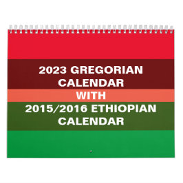 Calendário etíope e calendário gregoriano 2023