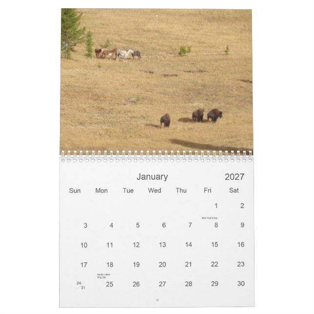 Calendário Eu amo os cavalos 2012 (Jan 2027)