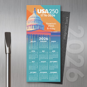 Calendário EUA 2026 250 Cúpula do Capital América
