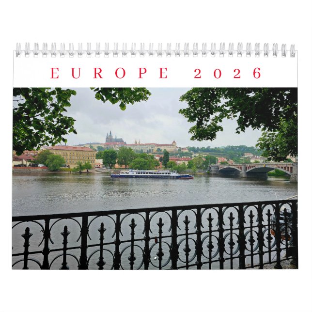 Calendário Europe 2026 calendar (Capa)
