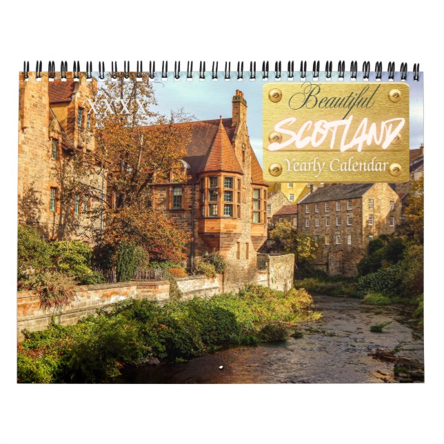 Calendário Europeu da Escócia Linda (Capa)