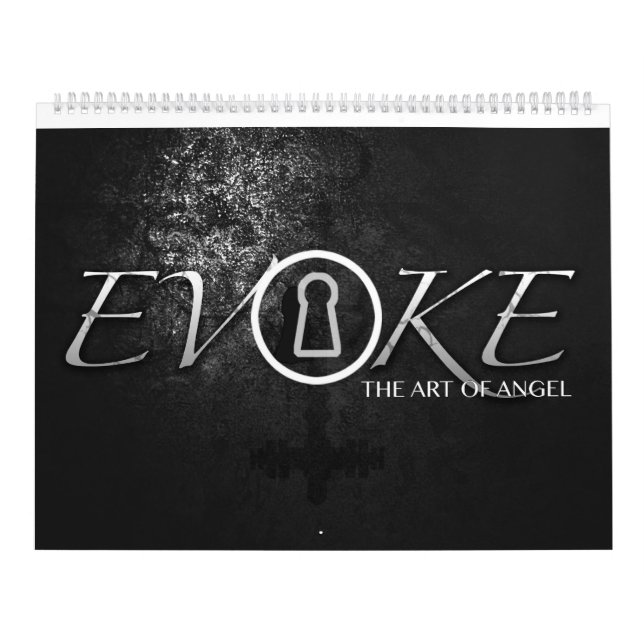 Calendário Evoque, a arte de ilustrações do anjo (Capa)