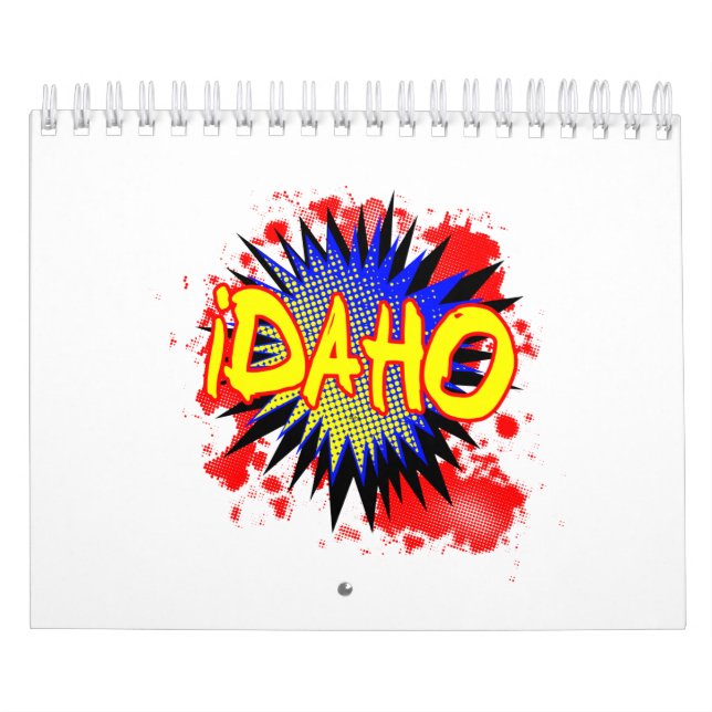 Calendário Exclamação em quadrinhos Idaho (Capa)