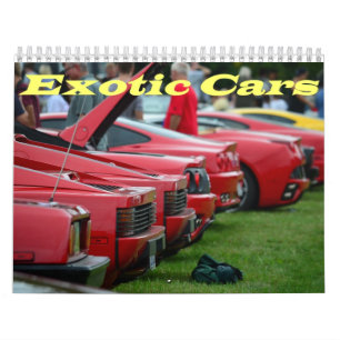 Calendário exótico do carro 2016