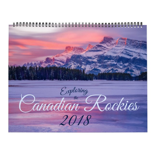 Calendário Explorando as Montanhas Rochosas canadenses 2018 (Capa)