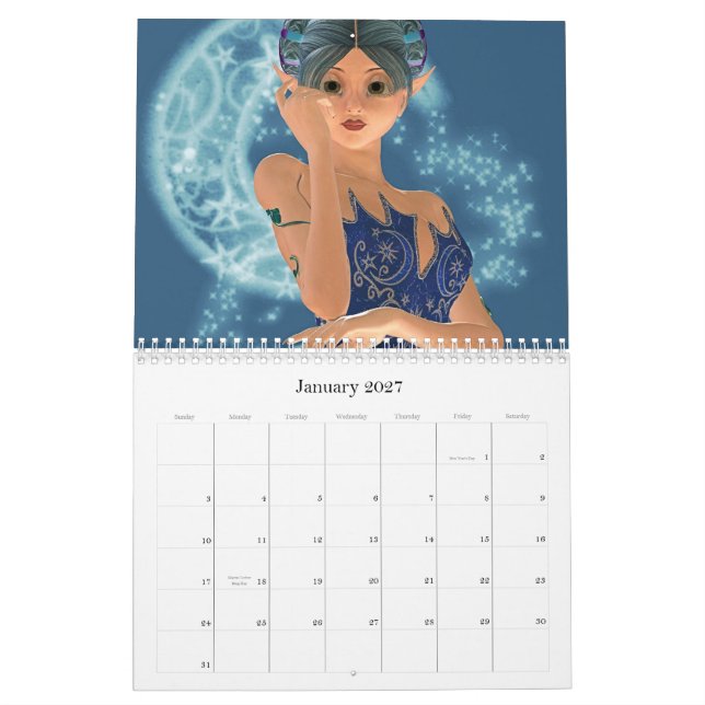 Calendário fabuloso de Fae (Jan 2027)