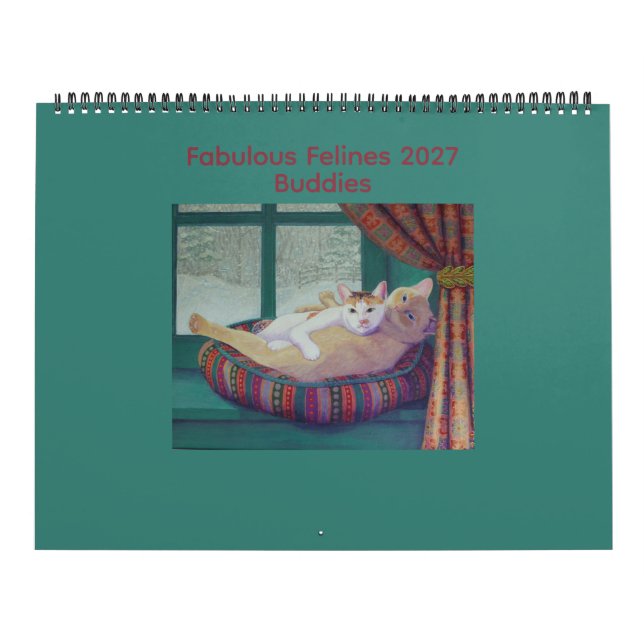 Calendário Fabulosos Felinos 2027 Amigos (Capa)