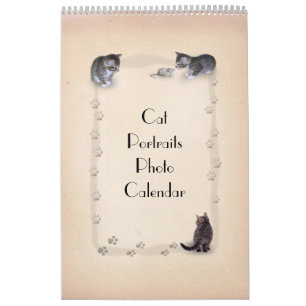 Calendário Faces de Gato