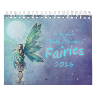 Calendário Fada de 2016 por Molly Harrison Fantasy
