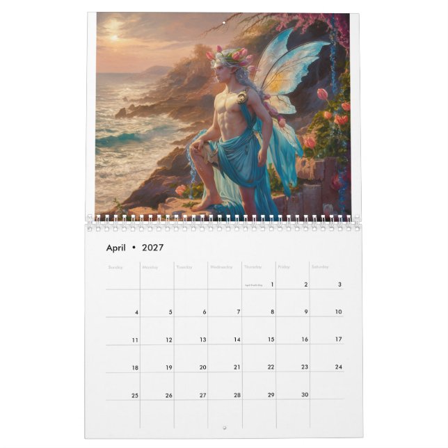 Calendário Fadas do Oceano masculino (Abr 2027)
