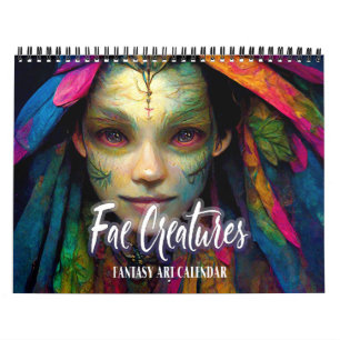 Calendário Fae Creatures Fantasy Art Calendar 2026