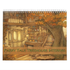 Calendário Faery Tale Treehouse Interiors Calendar