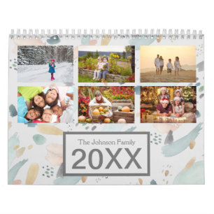 Calendário Família Boho Fofa Crie Sua Própria Foto