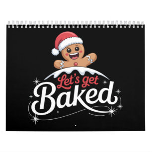 Calendário Família do Homem de Biscoito de Gengibre de Natal 