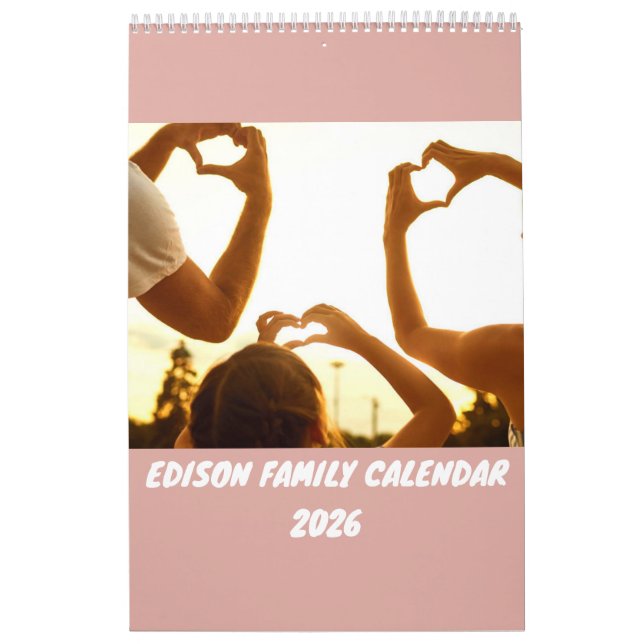 Calendário Familiar Personalizado 2026 (Capa)