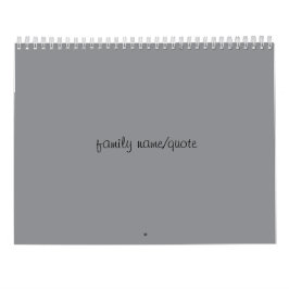 Calendário Familiar Personalizável