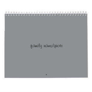 Calendário Familiar Personalizável