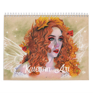Calendário Fantasia Art Calendar 2025 Katerina Art