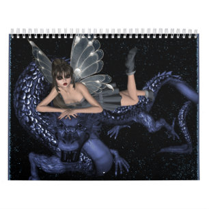 Calendário Fantasia do dragão de Butterflygirl