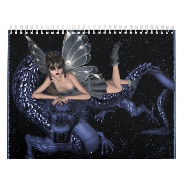 Calendário Fantasia do dragão de Butterflygirl (Capa)