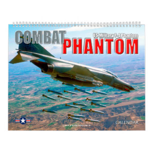 CALENDÁRIO FANTASMA DE COMBATE - FANTASMA F-4 MILITAR DOS EUA