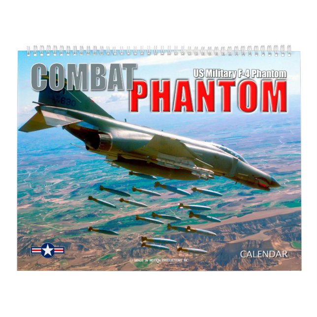 CALENDÁRIO FANTASMA DE COMBATE - FANTASMA F-4 MILITAR DOS EUA (Capa)