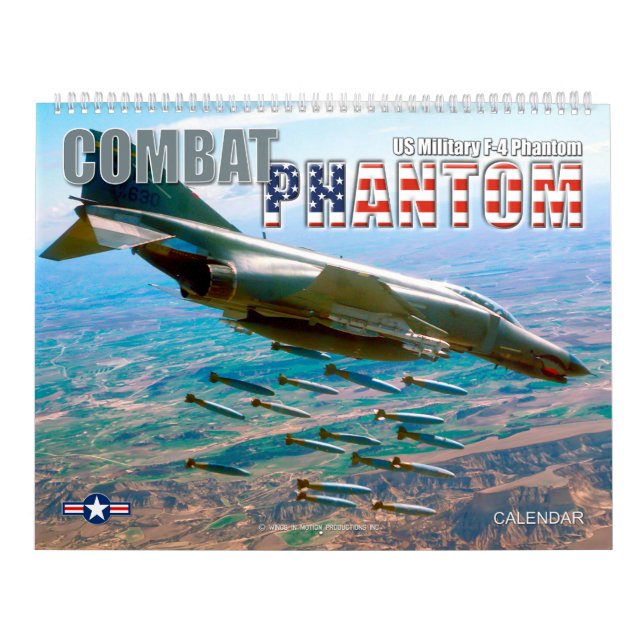 CALENDÁRIO FANTASMA DE COMBATE - FANTASMA F-4 MILITAR DOS EUA (Capa)