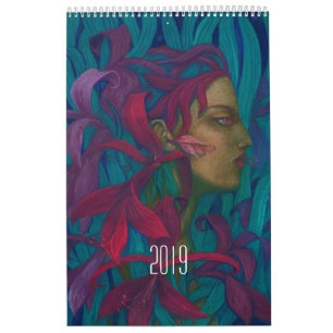 Calendário Fantasy Art de Clipso-Callipso / Julia Khoroshikh