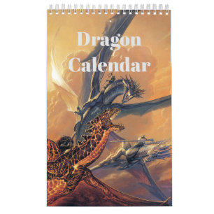 Calendário Fantasy Art Dragon Dragão impressiona