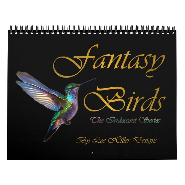 Calendário Fantasy Birds Série Iridescente (Capa)