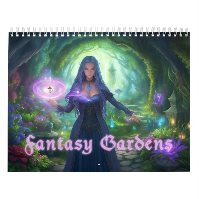 Calendário Fantasy Gardens (Capa)