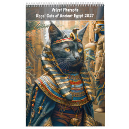 Calendário Faraós de Veludo – Gatos Reais do Antigo Egito