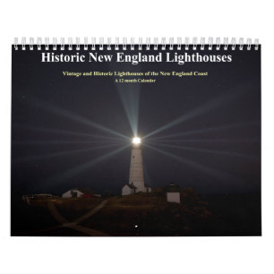 Calendário Faróis Históricos da Nova Inglaterra