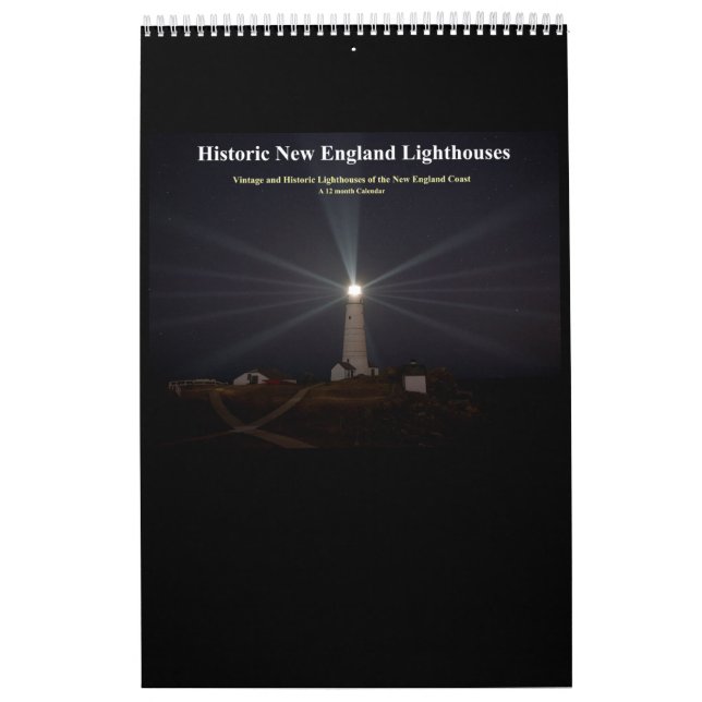 Calendário Faróis Históricos da Nova Inglaterra (Capa)